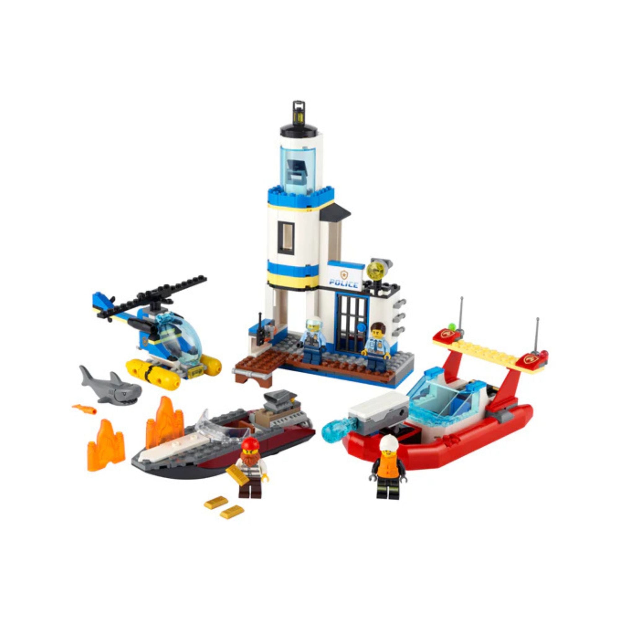 LEGO City: Seaside Police and Fire Mission Set (60308)