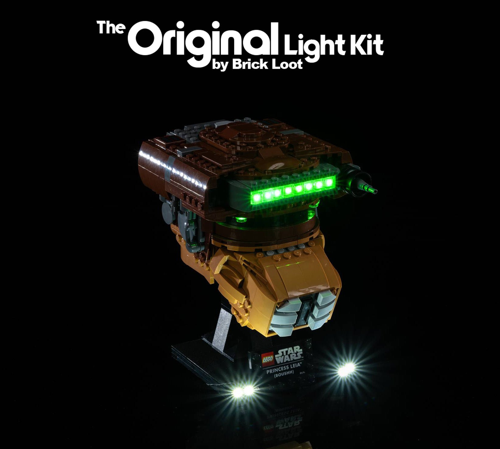 LED Lighting Kit for LEGO Star Wars Princess Leia - Boushh Helmet (75351)