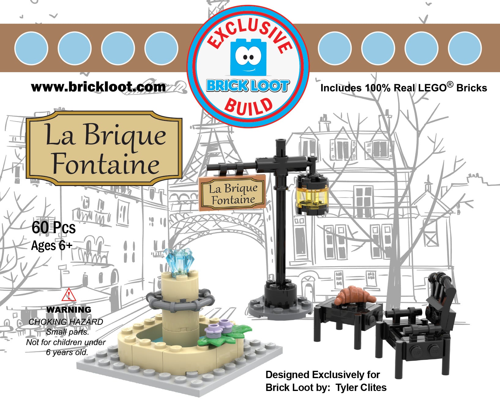 Exclusive Brick Loot Build La Brique Fontaine – 100% LEGO Bricks