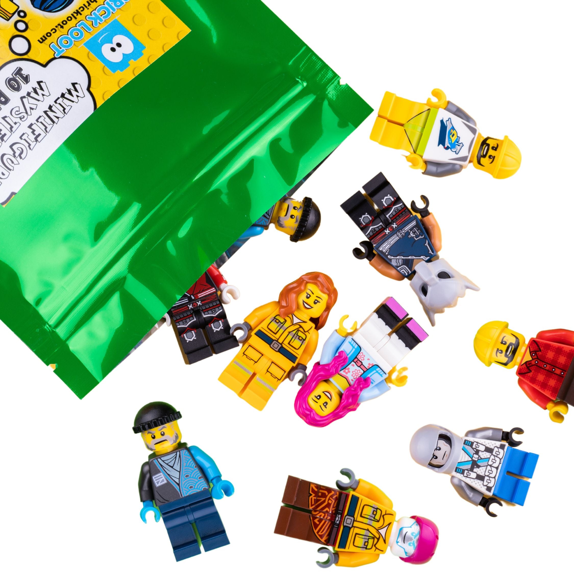 Pack of 10 Random Authentic LEGO Minifigures – 100% Genuine LEGO Figures