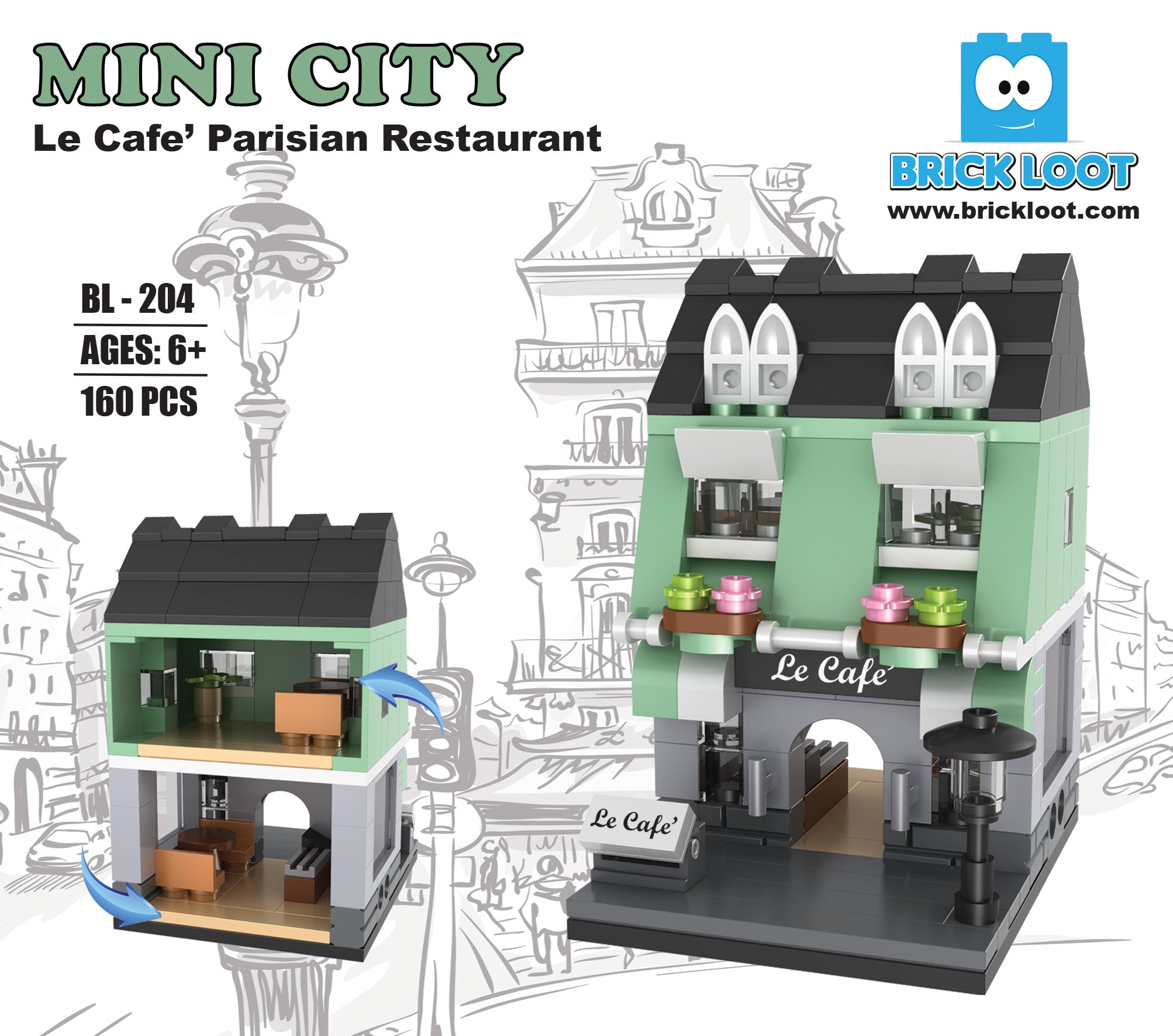 Mini City - Le Cafe Parisian Restaurant