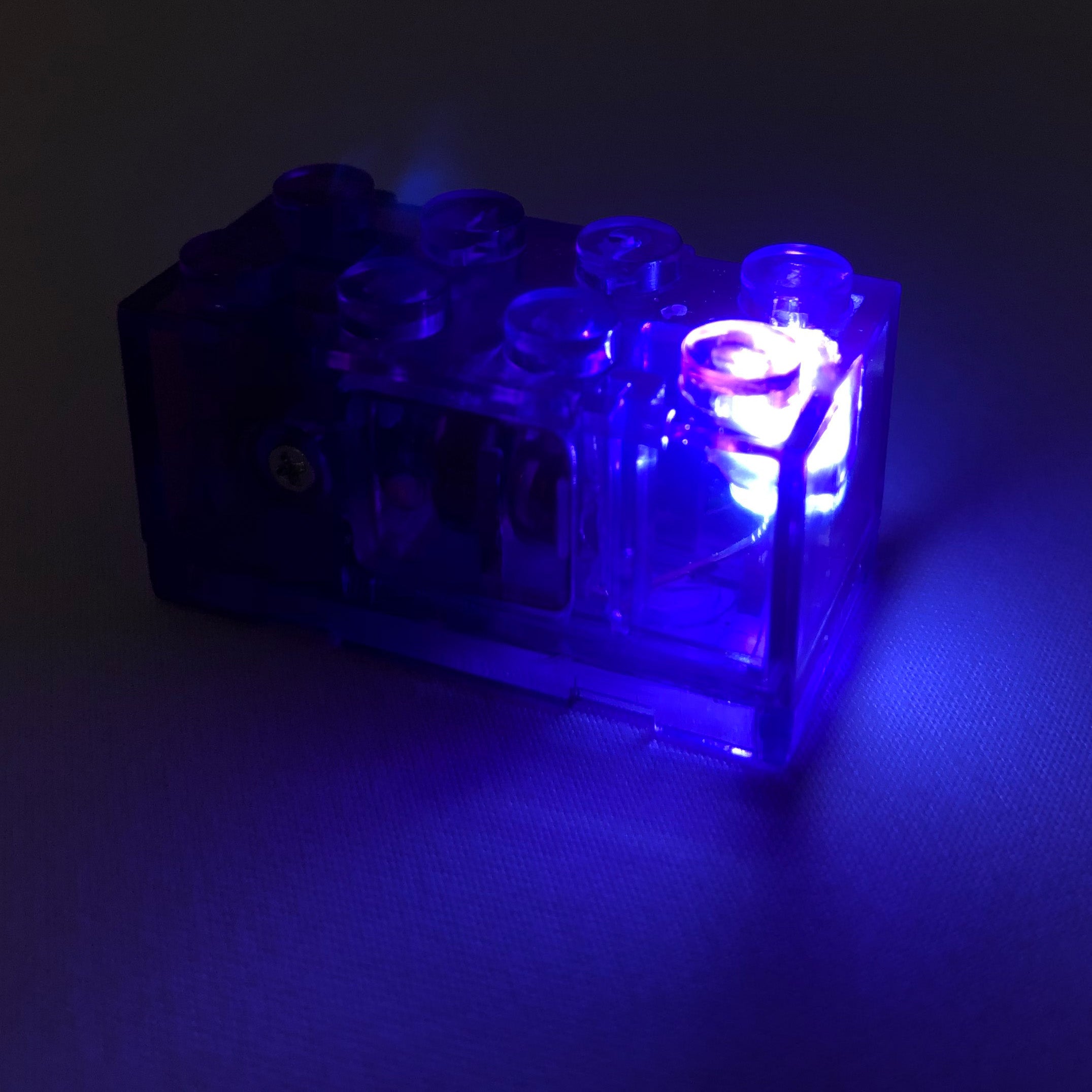 LED 2x4 Purple Battery Brick - Light Linx