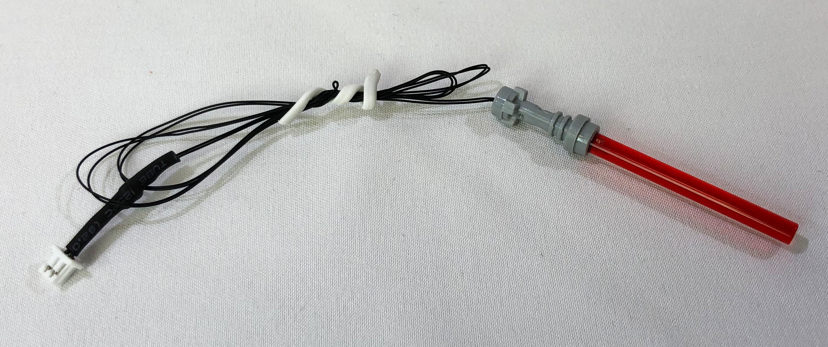 Brick Loot LED LIGHT LINX Red Lightsabers - works with LEGO bricks and minifigures.