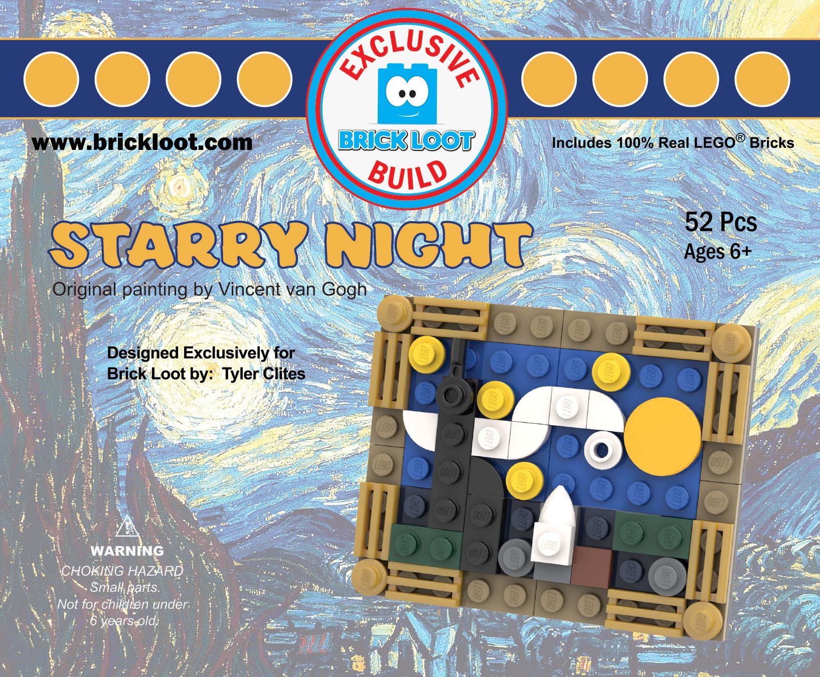 Exclusive Brick Loot Build Starry Night – 100% LEGO Bricks