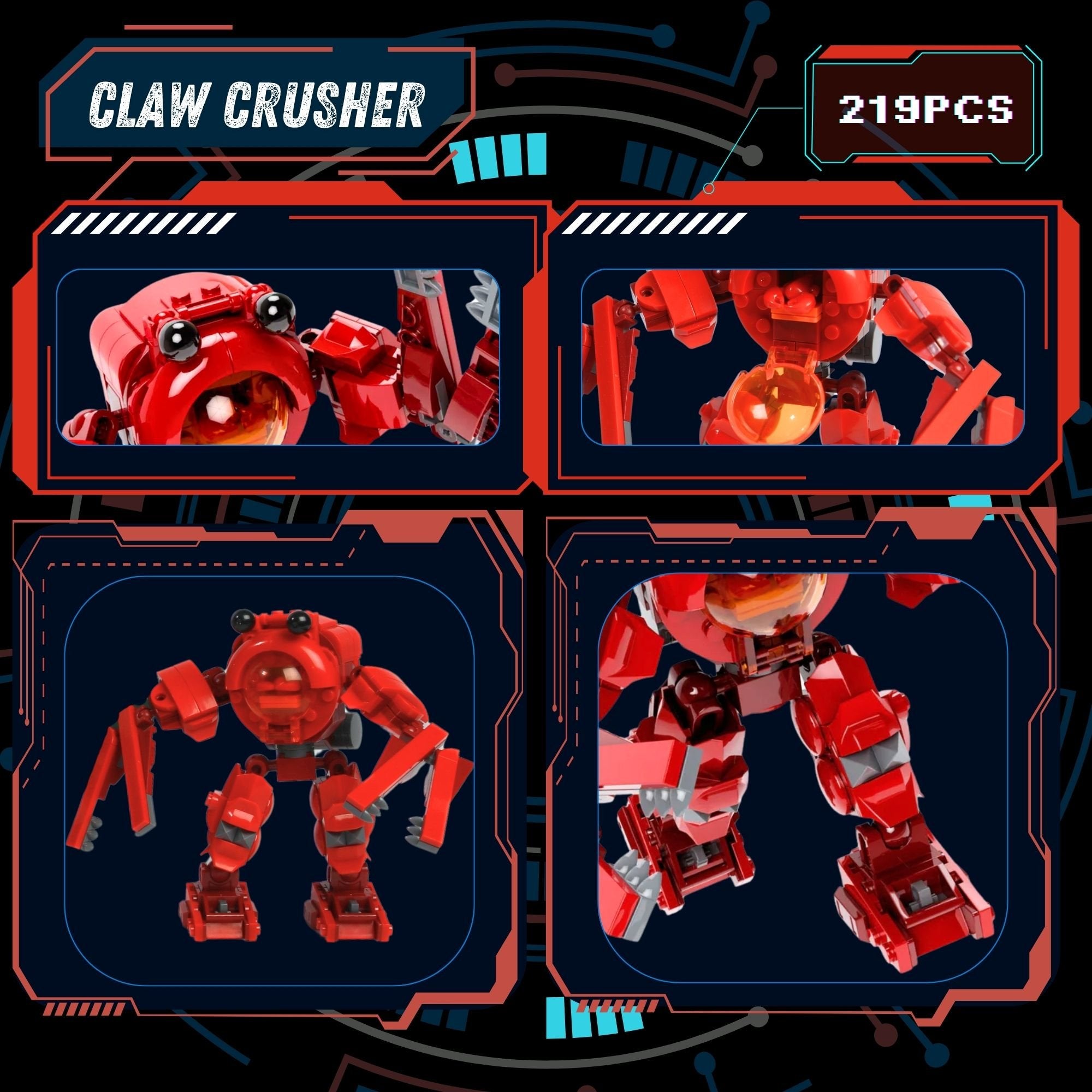 Mech Fighter Brick Set - Collect them all!