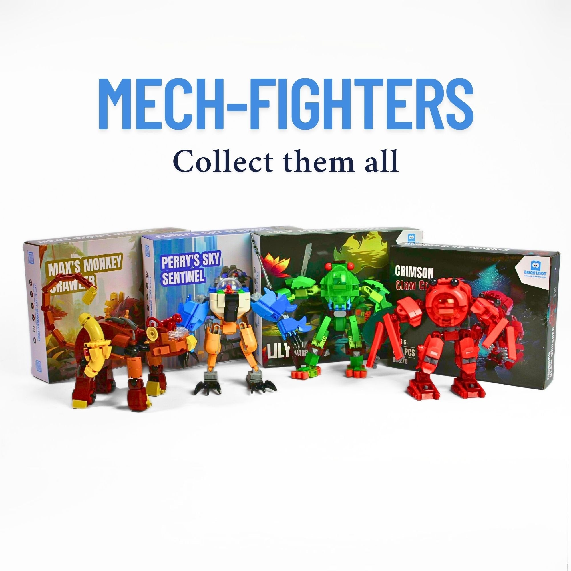 Mech Fighter Brick Set - Collect them all!
