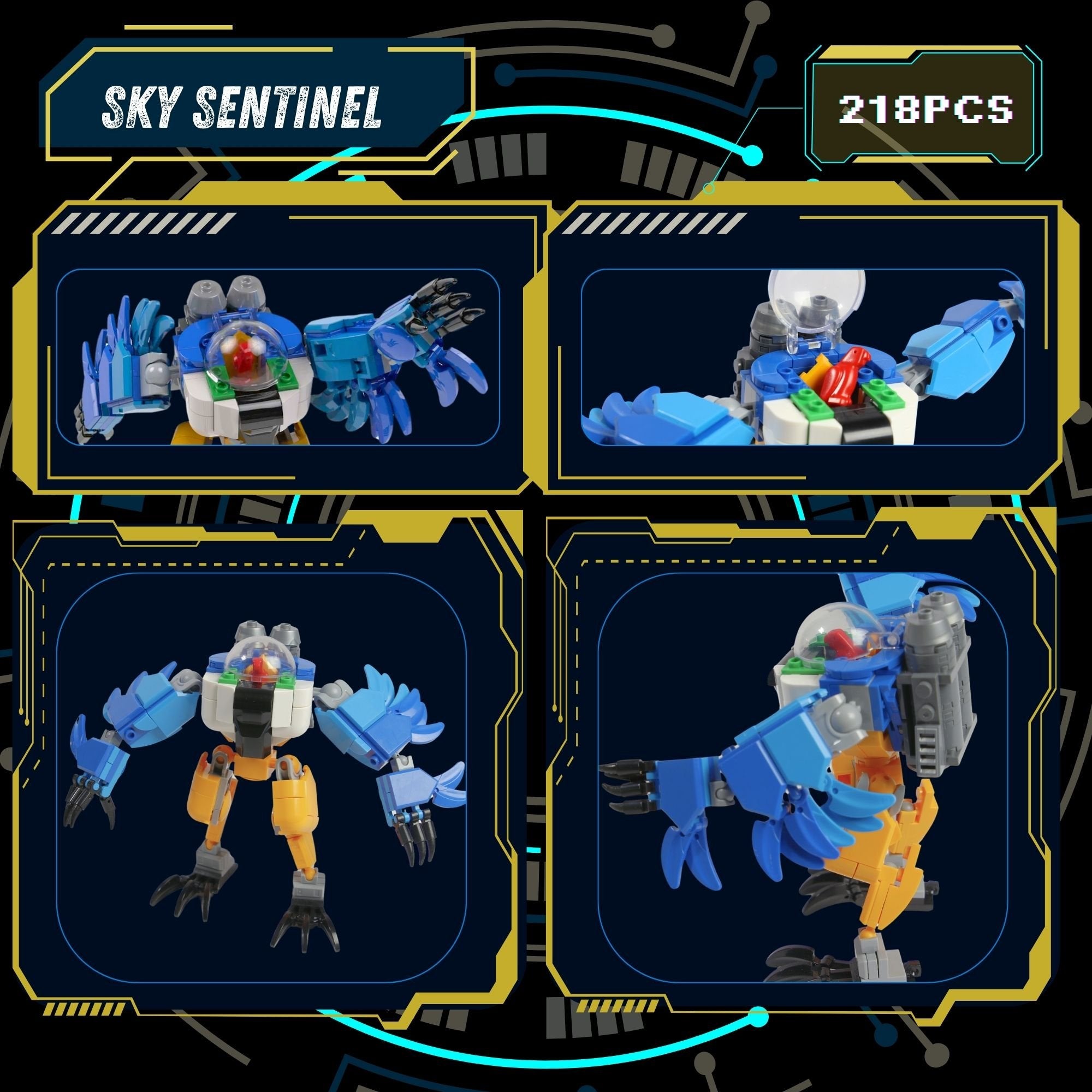 Mech Fighter Brick Set - Collect them all!