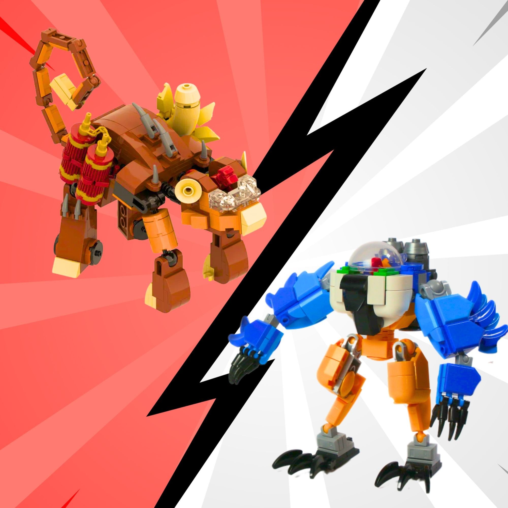 Mech Fighter Brick Set - Collect them all!