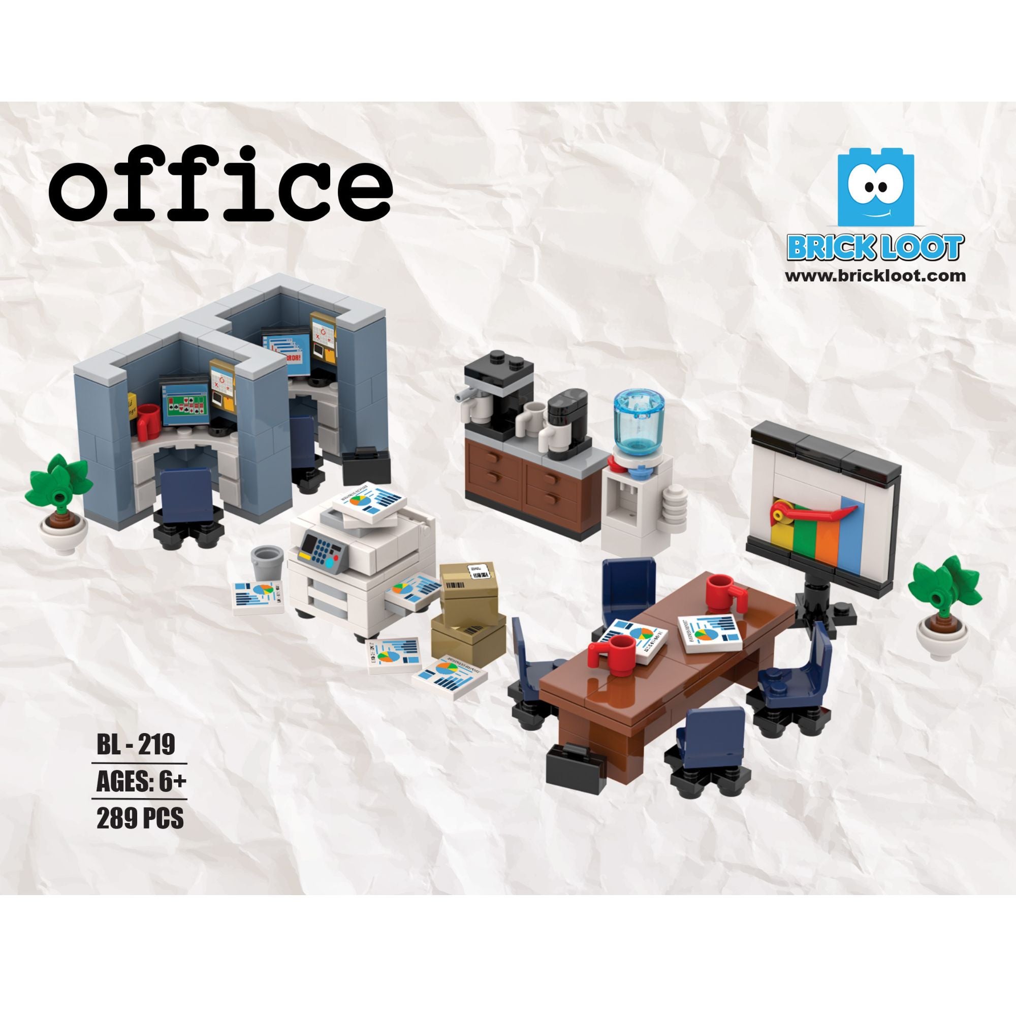 Office Furniture Brick Set